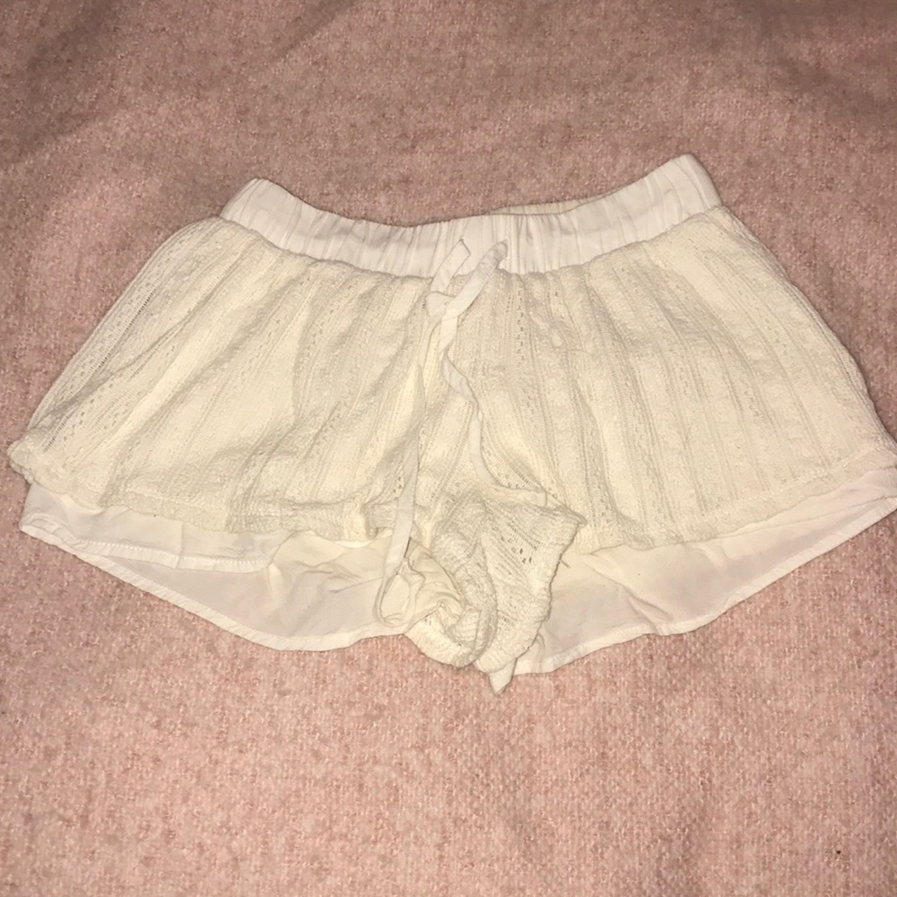 White Laced Shorts